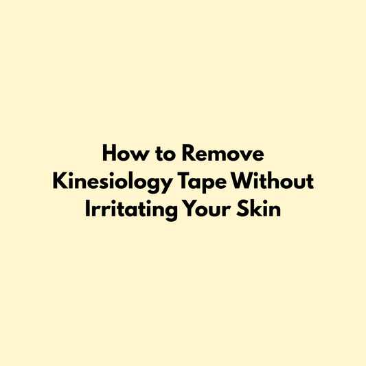 How to Remove Kinesiology Tape Without Irritating Your Skin Jointhera Essentials