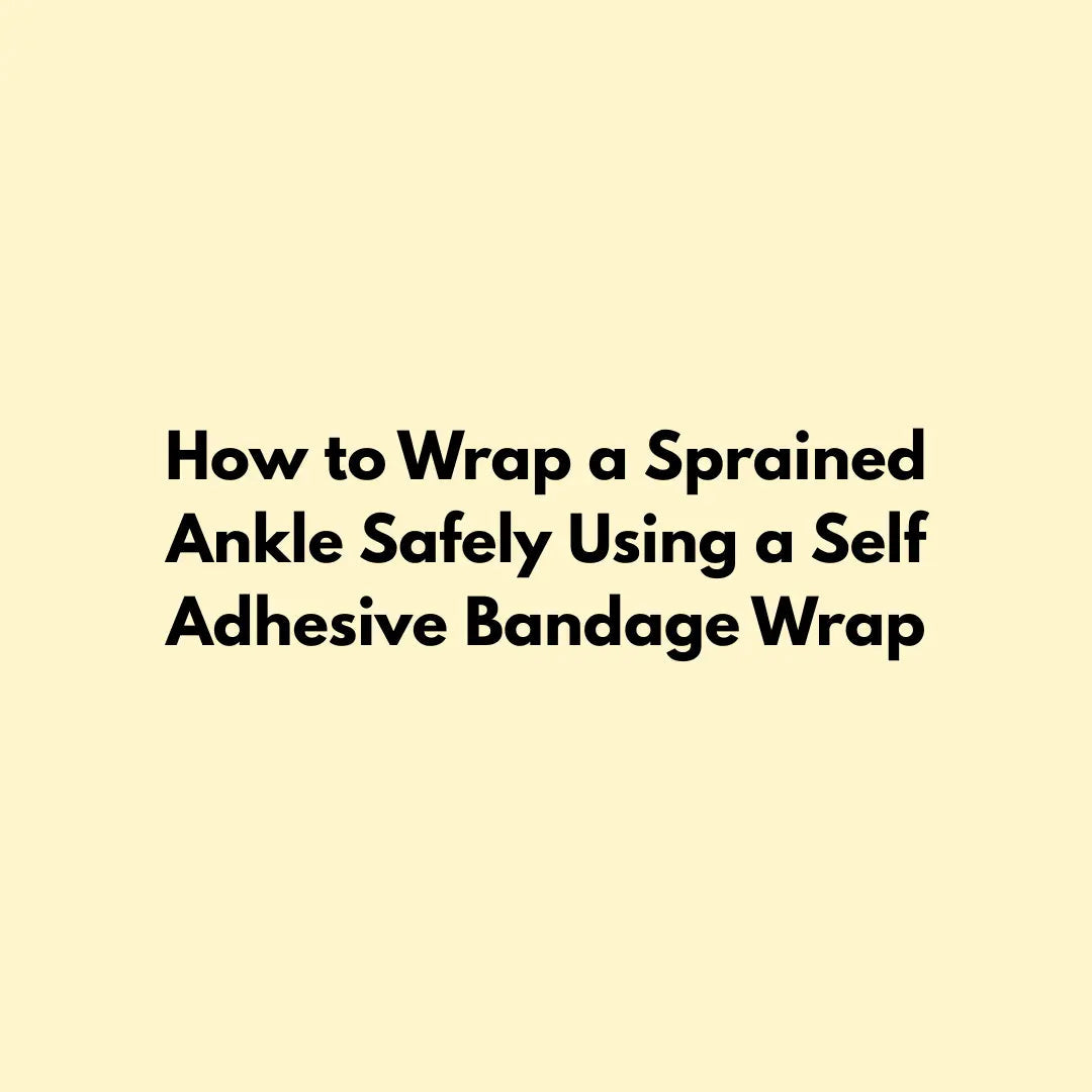 How to Wrap a Sprained Ankle Safely Using a Self Adhesive Bandage Wrap Jointhera Essentials