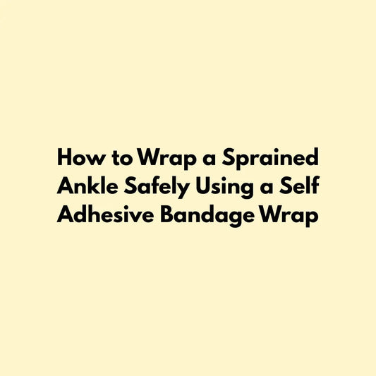How to Wrap a Sprained Ankle Safely Using a Self Adhesive Bandage Wrap Jointhera Essentials