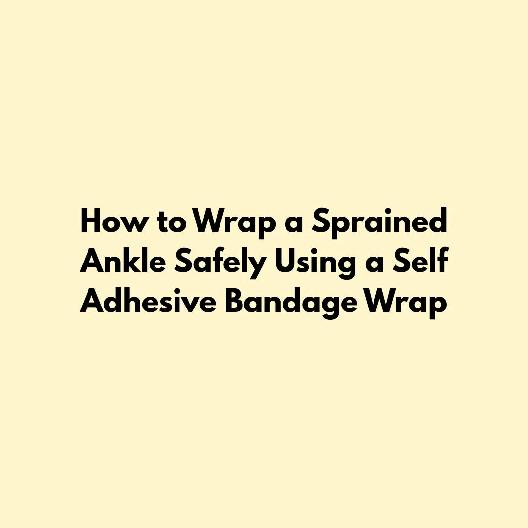How to Wrap a Sprained Ankle Safely Using a Self Adhesive Bandage Wrap Jointhera Essentials