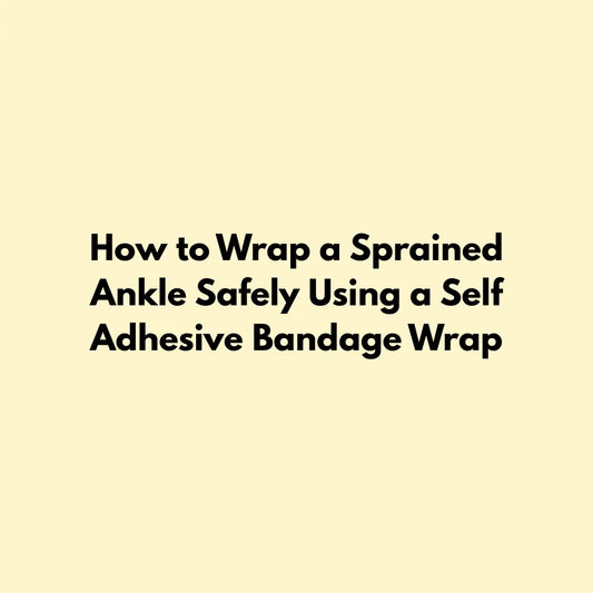 How to Wrap a Sprained Ankle Safely Using a Self Adhesive Bandage Wrap Jointhera Essentials