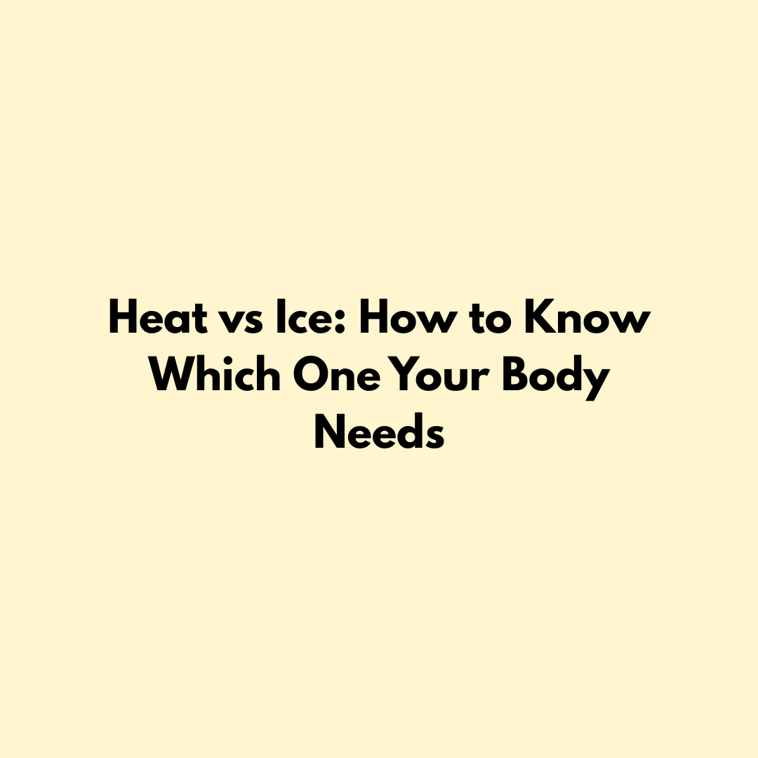 Heat vs Ice: How to Know Which One Your Body Needs Jointhera Essentials