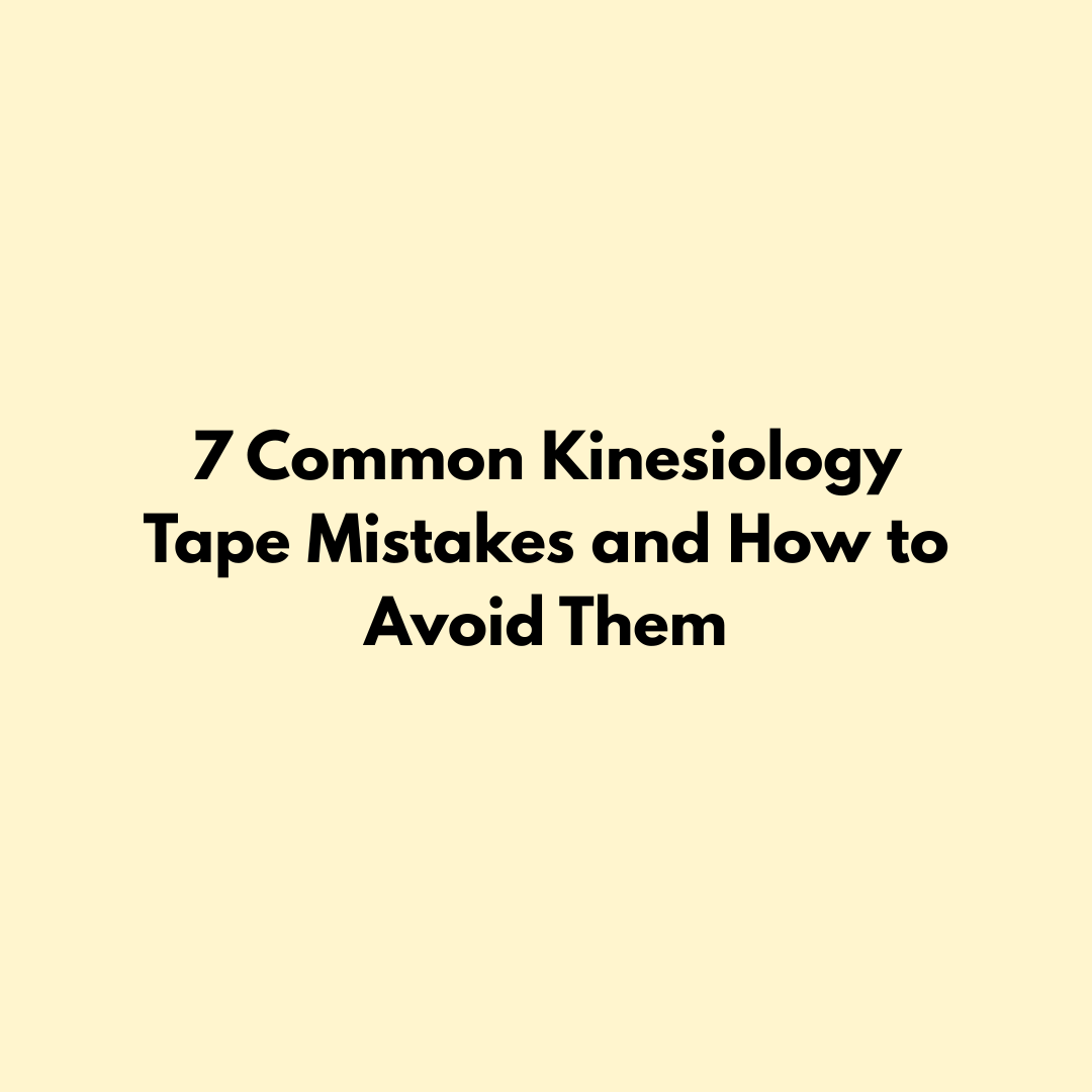 7 Common Kinesiology Tape Mistakes and How to Avoid Them Jointhera Essentials