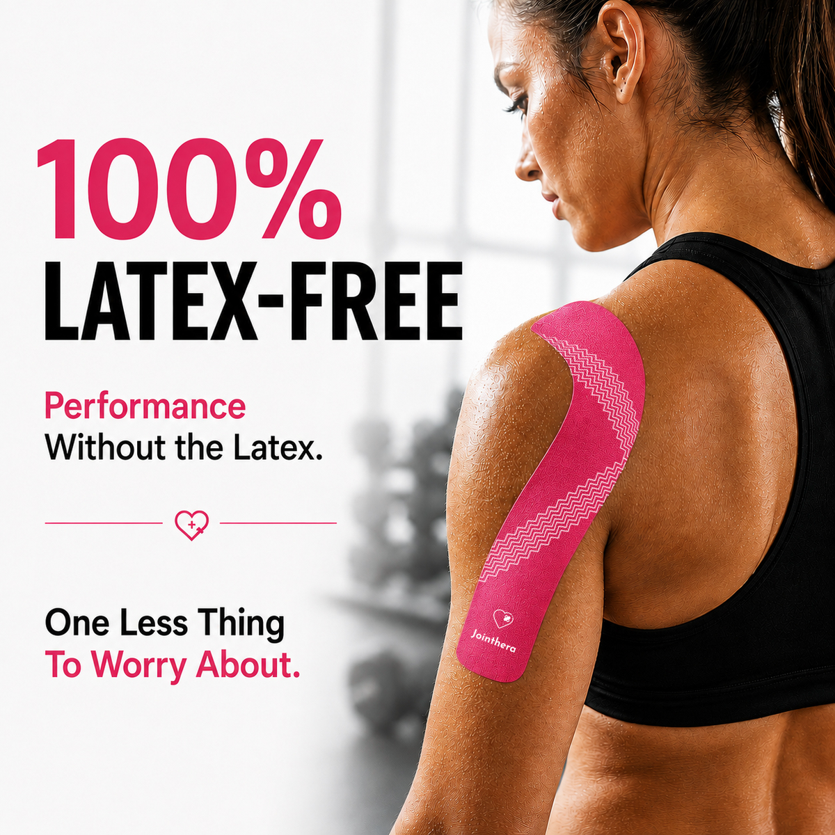 Premium Latex Free Extra-Thick Kinesiology Tape – Precut Strips for Sensitive Skin, Waterproof & Hypoallergenic Athletic Support for Knee, Wrist, Ankle & Shoulder (2” x 10”, 2 Rolls, 20 Strips Each) Jointhera
