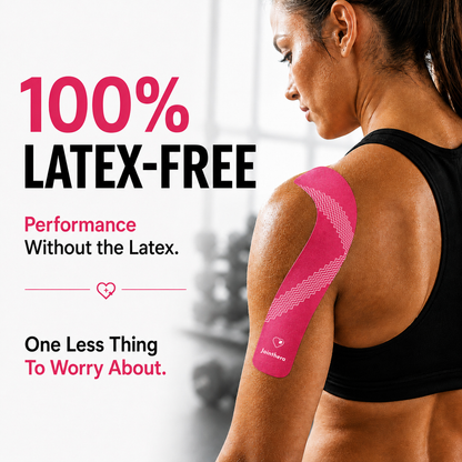 Premium Latex Free Extra-Thick Kinesiology Tape – Precut Strips for Sensitive Skin, Waterproof & Hypoallergenic Athletic Support for Knee, Wrist, Ankle & Shoulder (2” x 10”, 2 Rolls, 20 Strips Each) Jointhera