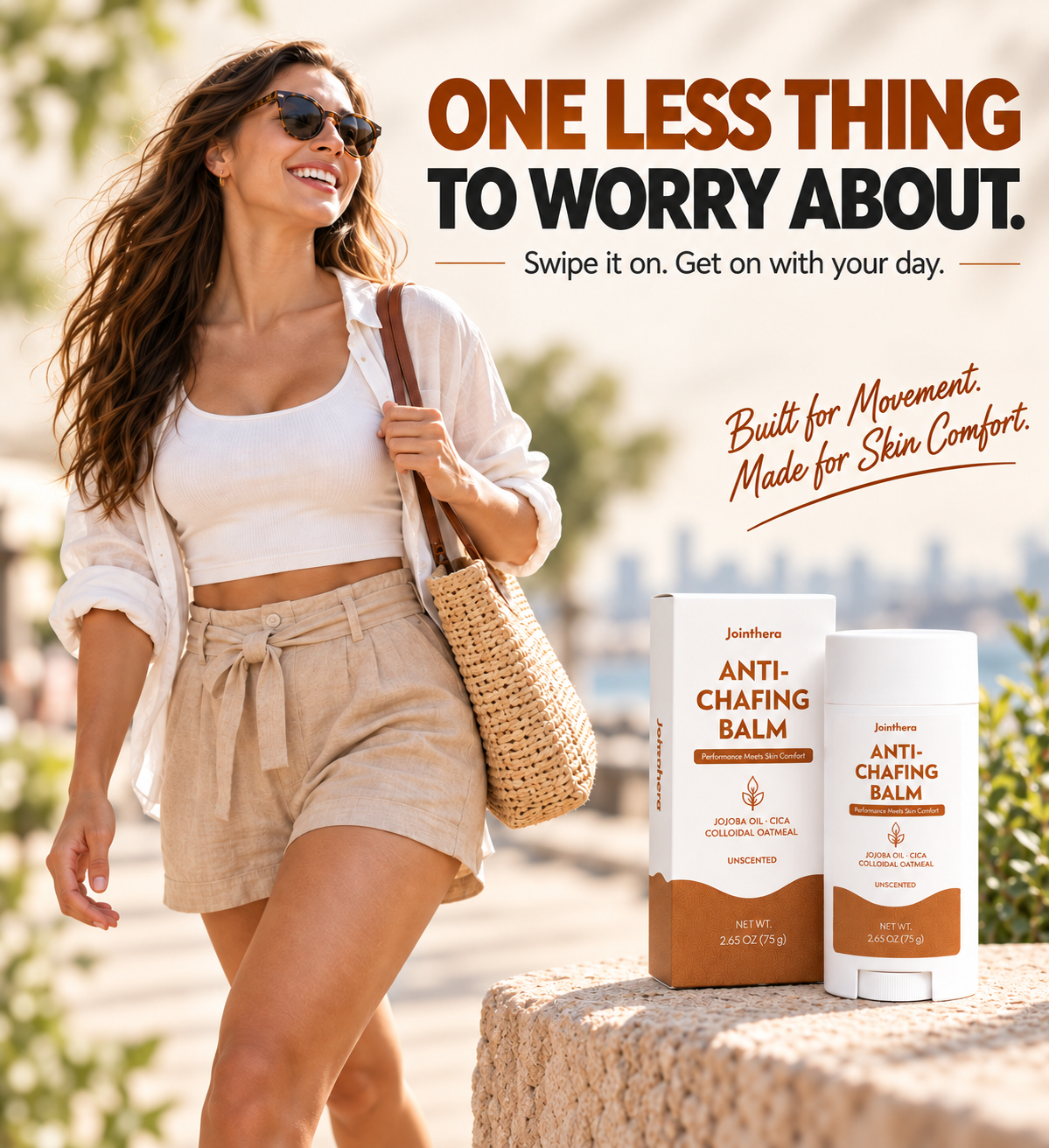 Anti-Chafing Balm – Skin Protection Against Friction & Irritation for Running, Workouts & Daily Movement Jointhera Essentials