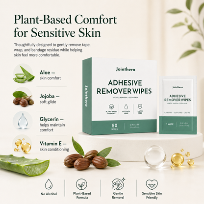 Adhesive Remover Wipes – Gentle, Skin-Friendly Formula for Removing Tape, Residue & Adhesives Safely for Sensitive Skin