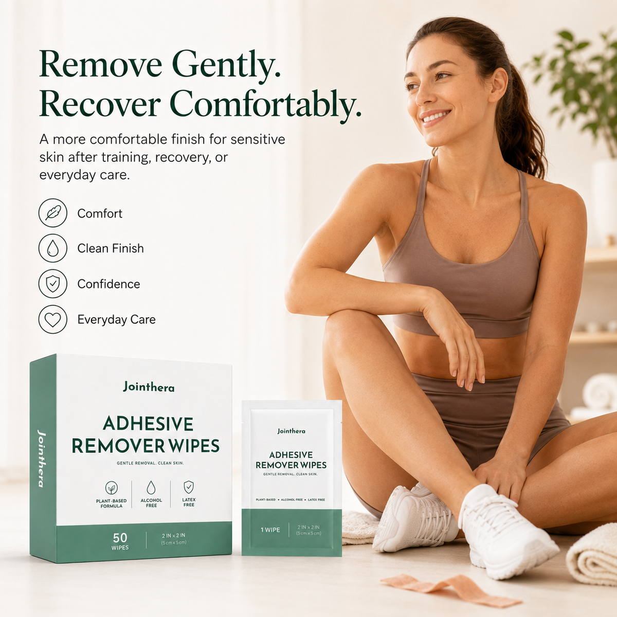 Adhesive Remover Wipes – Gentle, Skin-Friendly Formula for Removing Tape, Residue & Adhesives Safely for Sensitive Skin