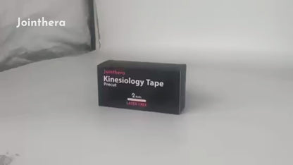Premium Latex Free Kinesiology Tape – Precut Strips for Sensitive Skin, Waterproof & Hypoallergenic Athletic Support for Knee, Wrist, Ankle & Shoulder (2” x 10”, 2 Rolls, 20 Strips Each)