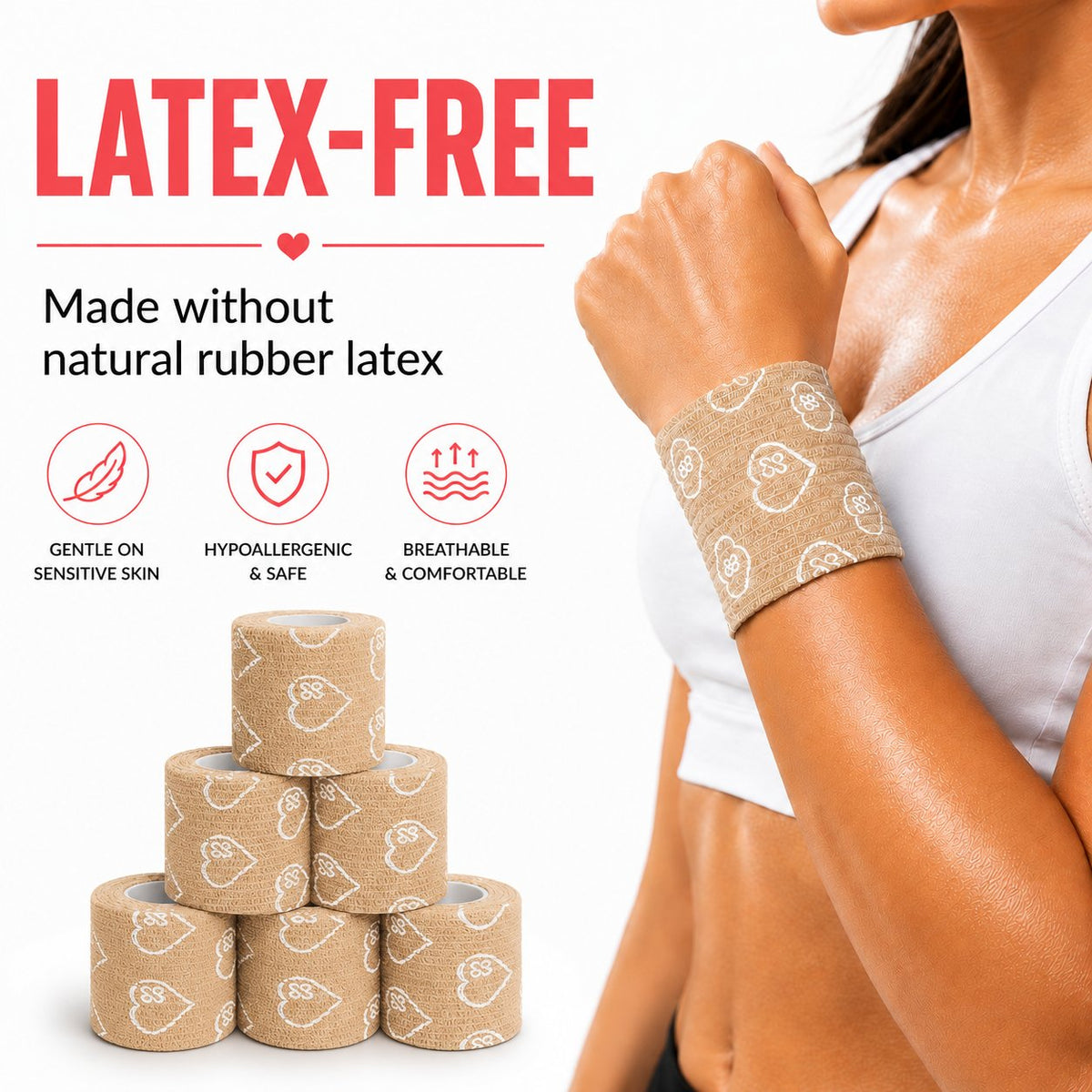 Jointhera beige wrap - 100 percent latex-free