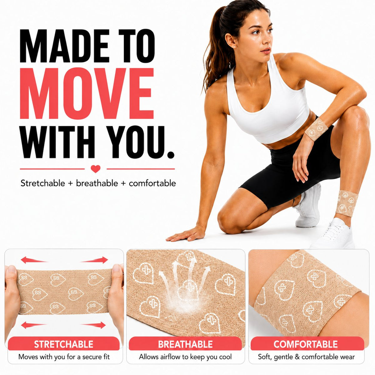 Jointhera beige wrap - made to move, compression and support