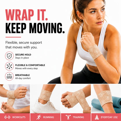 Jointhera beige cohesive wrap - wrap it, press it, done
